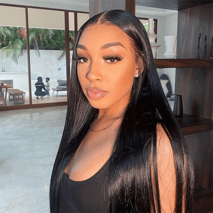 Drawstring Pull Go Wig | Frontal Straight Wig