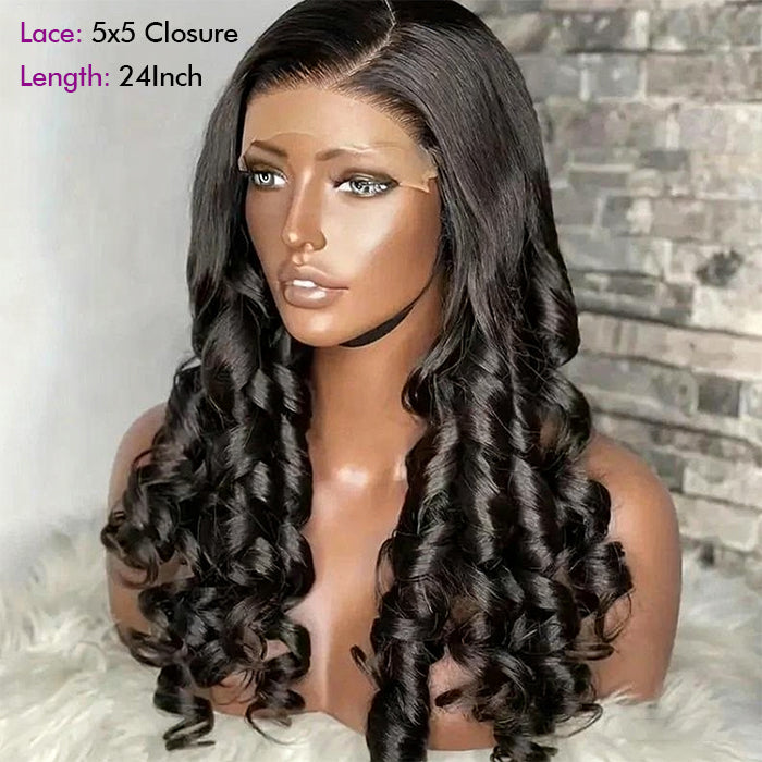 Pull Go Pre-Everything Bouncy Egg Curls Glueless Drawstring Wig