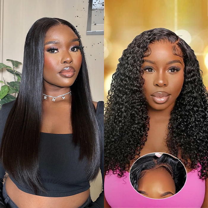2Wigs=₵1999 | 20'' Straight Wig+20'' Bouncy Curly Wigs