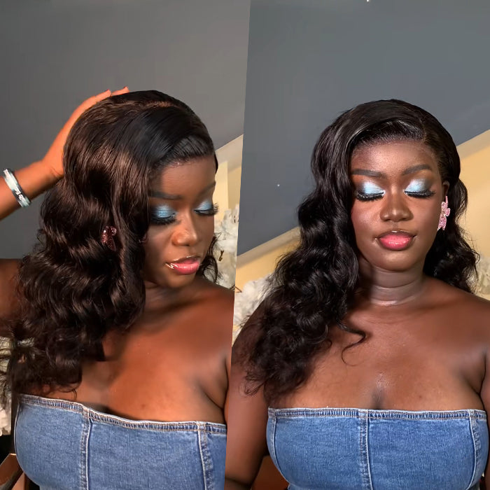 Real Review | Pre-cut Lace Frontal 22''Body Wave Wig