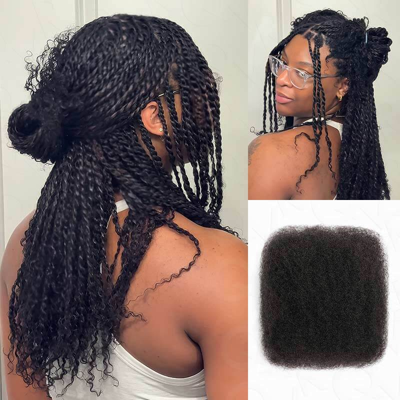 Afro Kinky Bulk Hair Extensions For Braiding Dreadlock Human Hair
