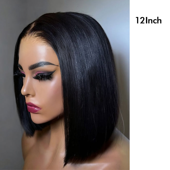 Wholesale Price | 12'' Straight Bob Wig | Glueless Frontal/Closure Lace