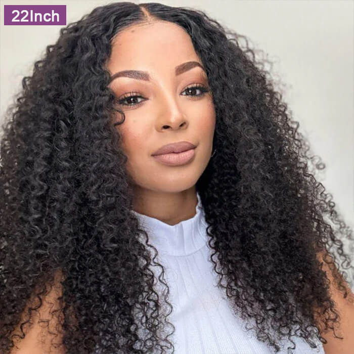 Jerry Curly Frontal 13x4 Transparent Transparent Lace Glueless Human Hair Wigs