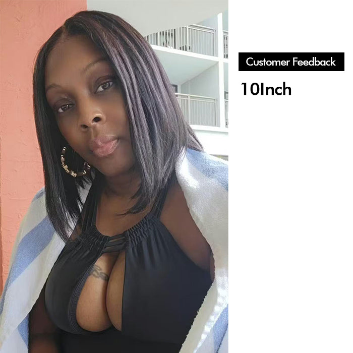Wholesale Price | 10'' Glueless Closure/ Frontal Straight Bob Wig