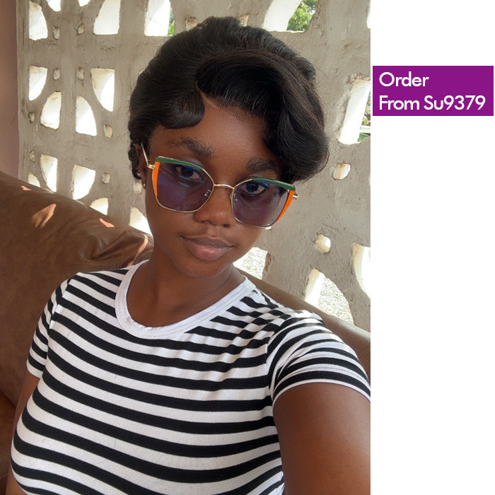 Real Review | Pre-cut Lace Frontal 8''Pixie Curly Wig