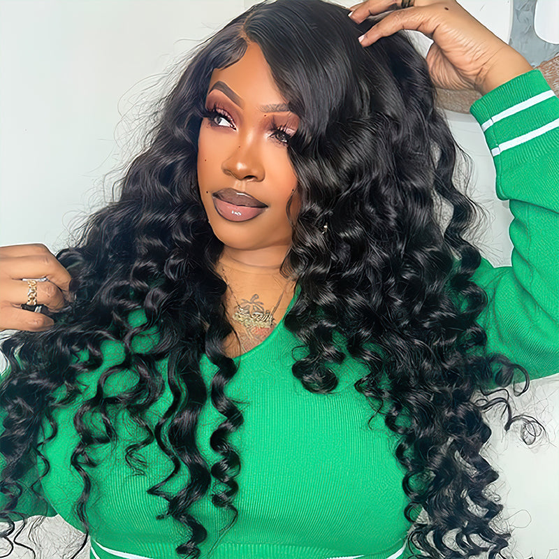 Buy 1 Get 1 Free |Loose Deep Wave Wig+Free Straight Bob Wig | Frontal/ Closure Wig