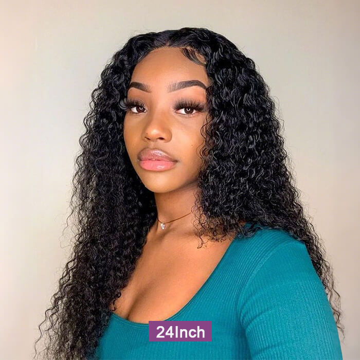 Real Show | Curly Wig | Drawstring Pull Go |Closure Transparent Lace Glueless Wig (16-32'')