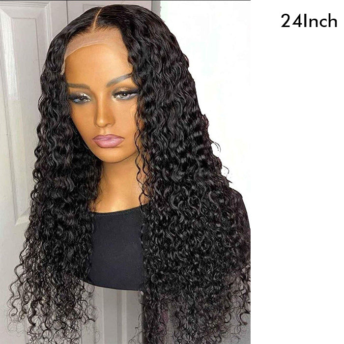 Jerry Curly Frontal 13x4 Transparent Transparent Lace Glueless Human Hair Wigs