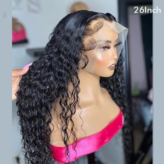 Real Show | Deep Wave Wig | Frontal/Closure Transparent Lace Glueless (14-32'')
