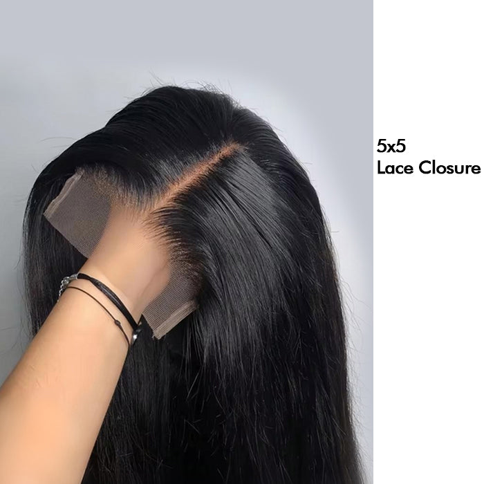 4x4/5x5/13x4 HD Lace Closure and Lace Frontal Wigs Straight Glueless Wigs Brazilian Human Hair