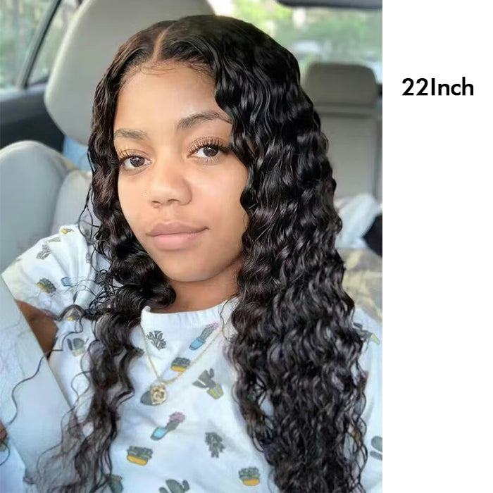 Real Show | Deep Wave Wig | Frontal/Closure Transparent Lace Glueless (14-32'')