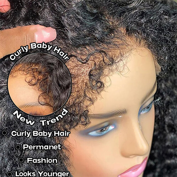 Real Show |4C Edge Hairline | Curly Wig | Frontal/Closure HD Lace Or Glueless (14-32'')