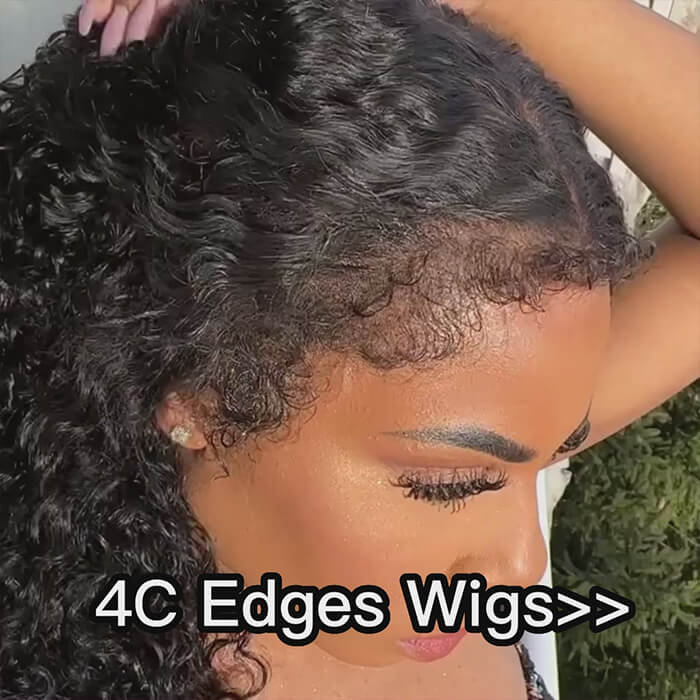 Real Show |4C Edge Hairline | Curly Wig | Frontal/Closure HD Lace Or Glueless (14-32'')
