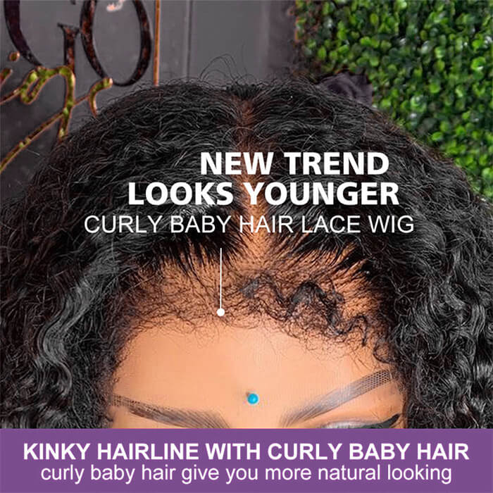 Real Show |4C Edge Hairline | Curly Wig | Frontal/Closure HD Lace Or Glueless (14-32'')