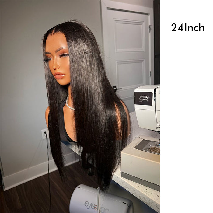 Real Review |Closure Lace 24''Straight Wig Or Glueless