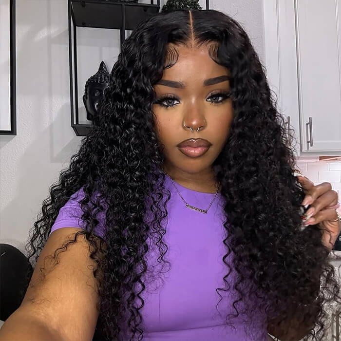 Buy 1 Get 1 Free | Water Wave Wig+Free Straight Bob Wig | Frontal/ Closure Wig