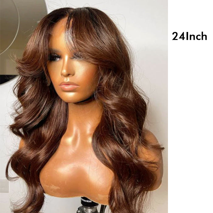 Wholesale Price | Brown Body Wave Wig | Glueless Lace Frontal/Closure(24''/26'')