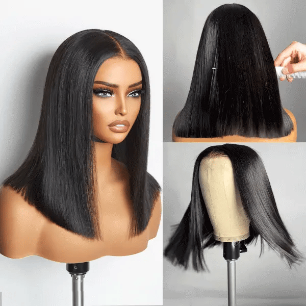 Vietnamese SDD Virgin Bone Straight Wig 2*6 Kim K Wig