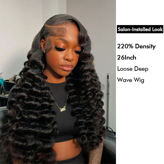 Custom High Density | Loose Deep Wave Lace Wig | Closure/Frontal