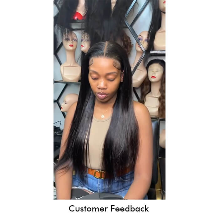Wholesale Price | 24'' Straight Wig | Glueless Closure 5*5 Lace