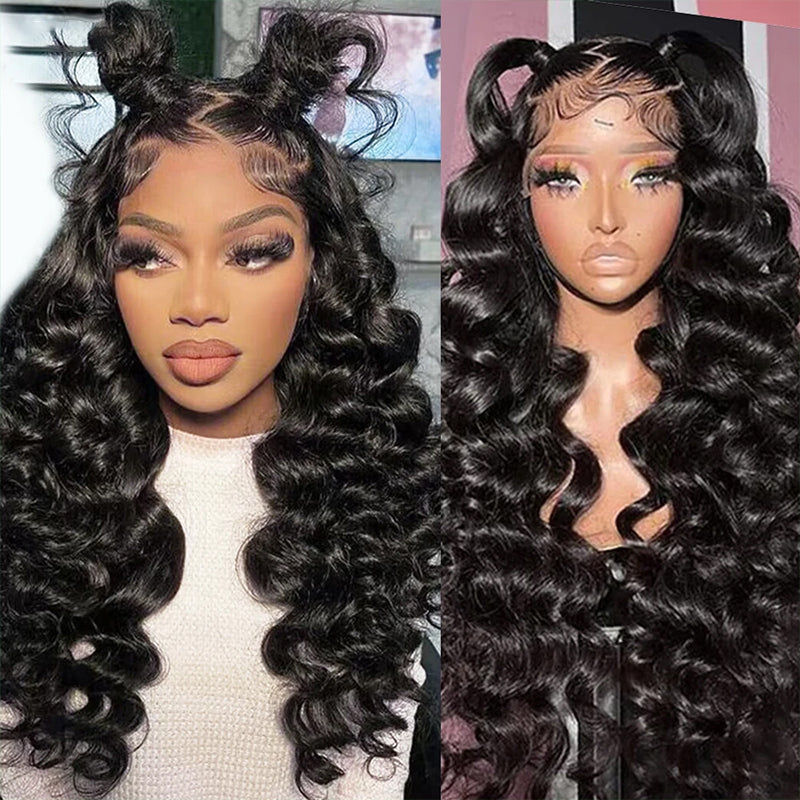 Buy 1 Get 1 Free |Loose Deep Wave Wig+Free Straight Bob Wig | Frontal/ Closure Wig