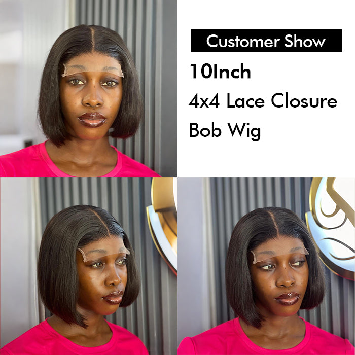 Real Show | Super Double Drawn Bob Wig | Frontal/Closure Lace Or Glueless (8-16'')