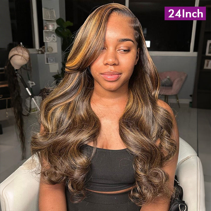 Real Show | Body Wave Wig | P4/27 Highlight Color | Frontal/Closure Glueless (16-32'')