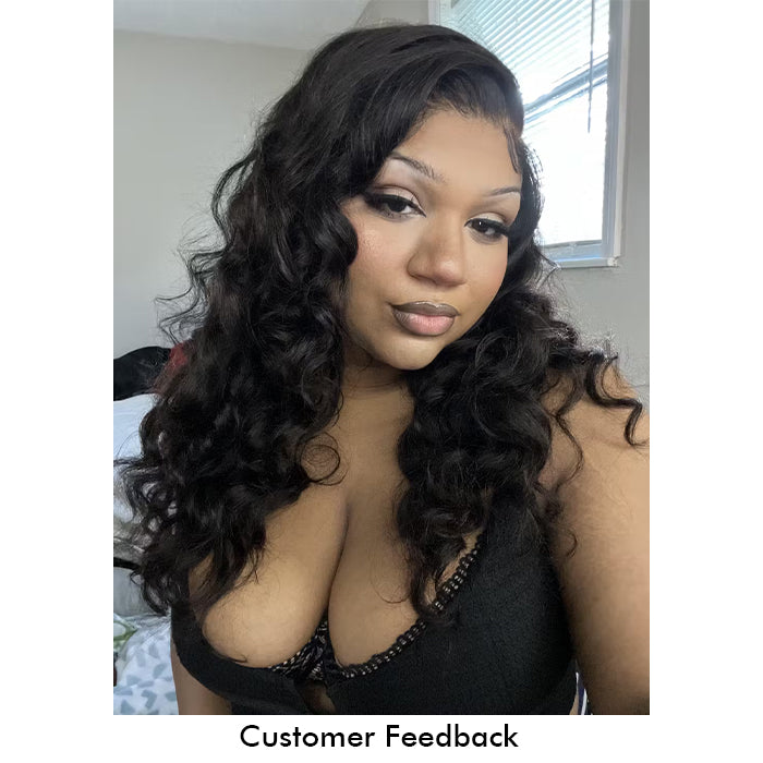Real Show | Loose Deep Wig | Frontal/Closure Transparent Lace Glueless (16-32'')