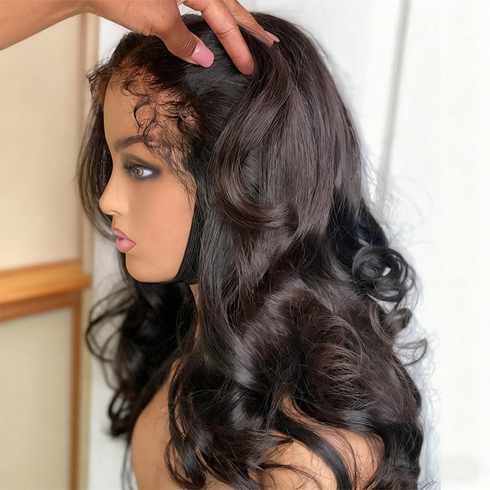 Real Show |4C Edge Hairline | Body Wave Wig | Frontal/Closure HD Lace Or Glueless (14-32'')