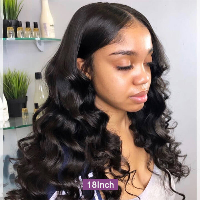 [18''=₵999] Pre-everything Glueless Loose Wave Wig Closure/ Frontal Pre Cut Lace Wig