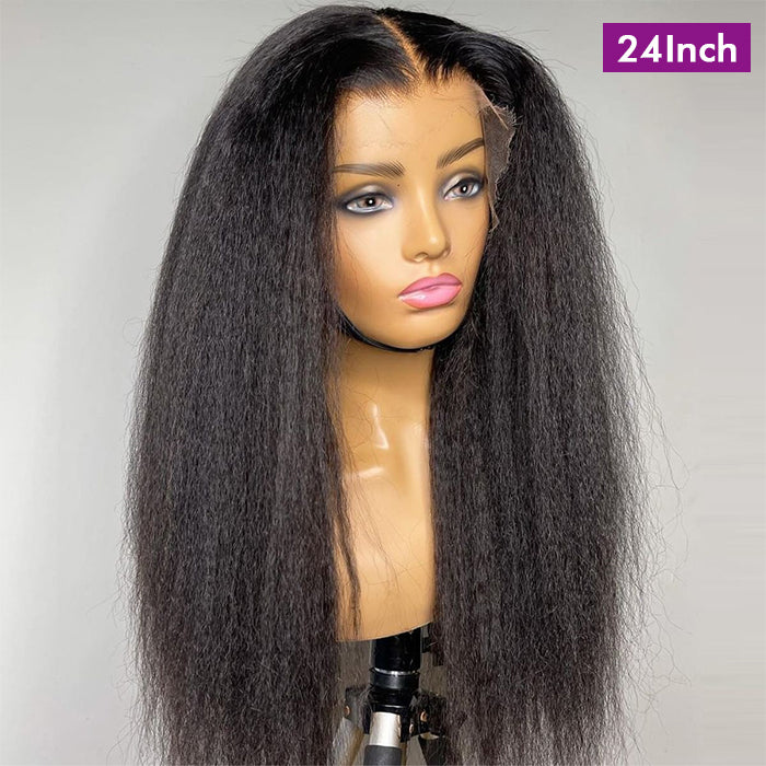 24/26 Inch Yaki Straight Wig | Frontal Wig Or Glueless