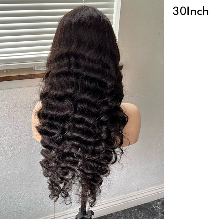 Real Show | Loose Deep Wig | Frontal/Closure Transparent Lace Glueless (16-32'')