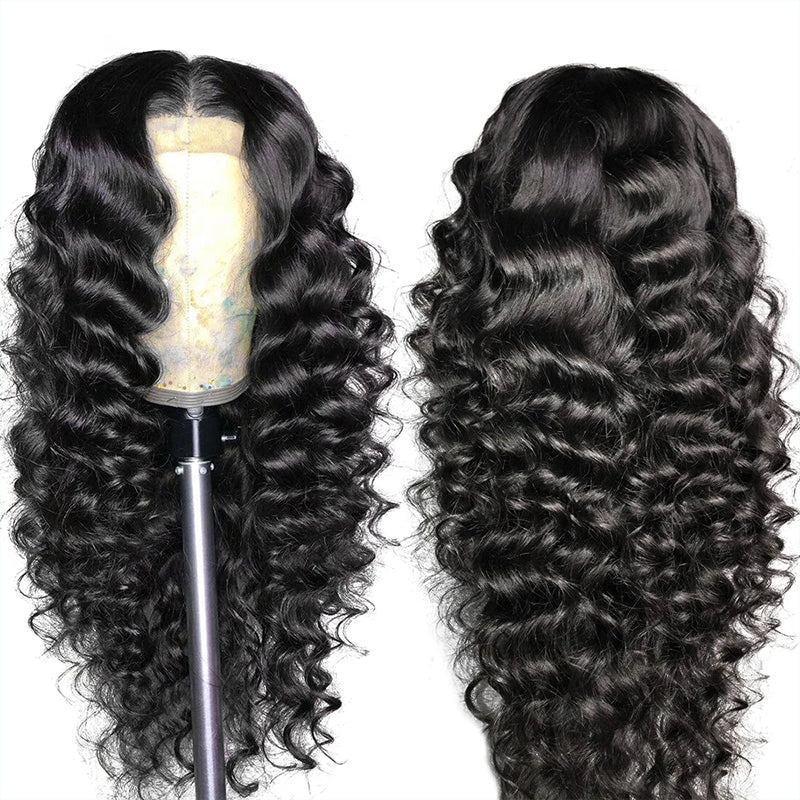 Buy 1 Get 1 Free |Loose Deep Wave Wig+Free Straight Bob Wig | Frontal/ Closure Wig