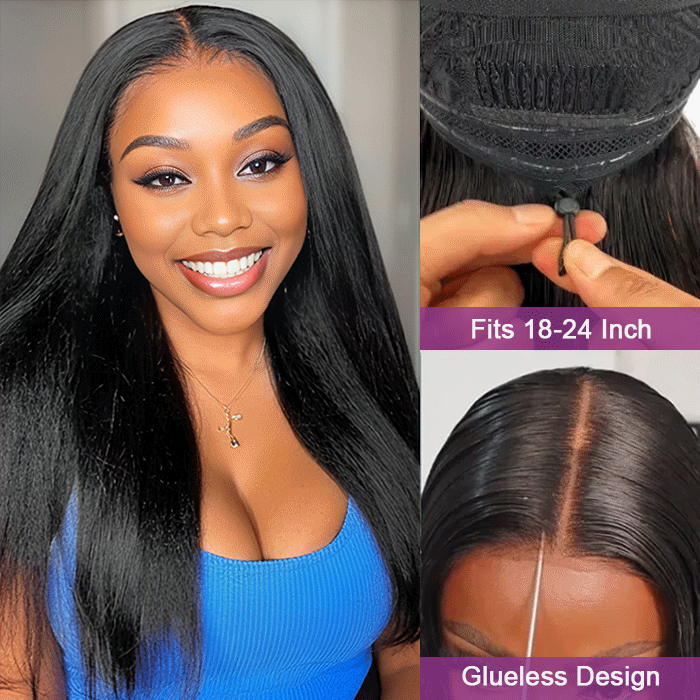 Wholesale Price | Best Seller 18–22Inch Straight Drawstring Pull Go Wig