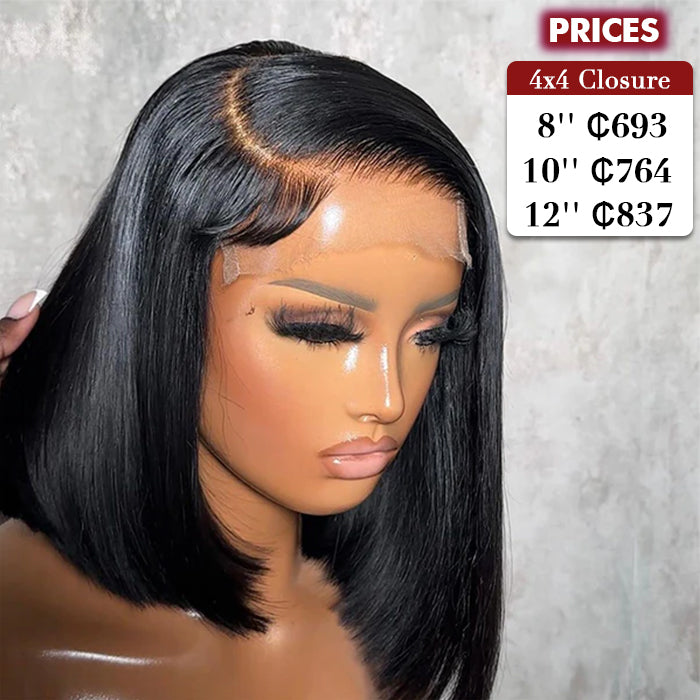 Real Show | Super Double Drawn Bob Wig | Frontal/Closure HD Lace Or Glueless (8-16'')