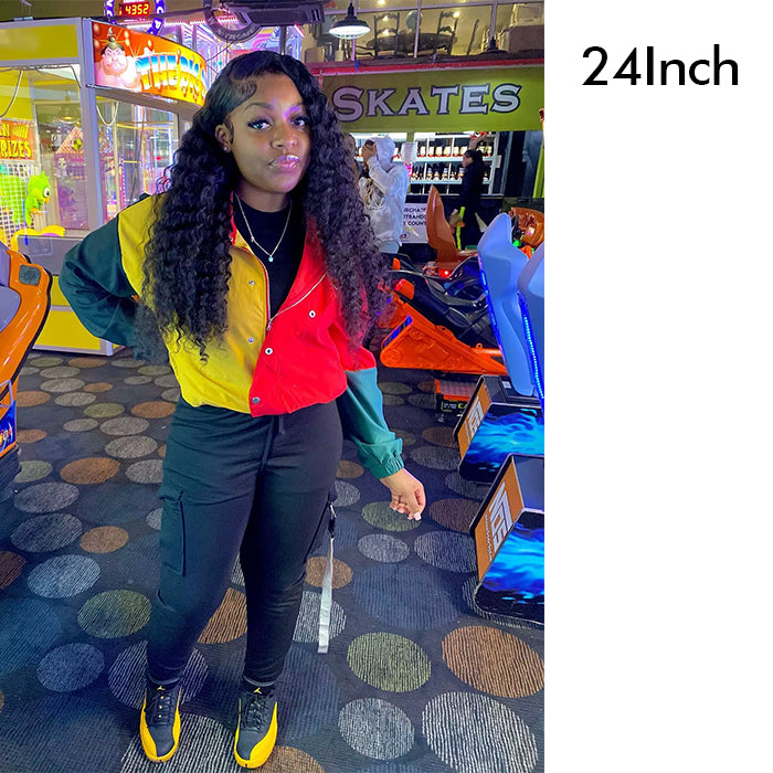 Real Show |4C Edge Hairline | Deep Wave Wig | Frontal/Closure Transparent Lace Or Glueless (14-32'')