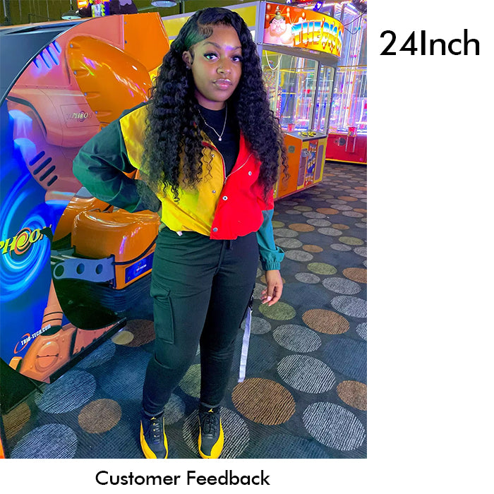 Real Show |4C Edge Hairline | Deep Wave Wig | Frontal/Closure Transparent Lace Or Glueless (14-32'')