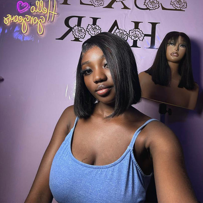 Real Show | Super Double Drawn Bob Wig | Frontal/Closure Lace Or Glueless (8-16'')