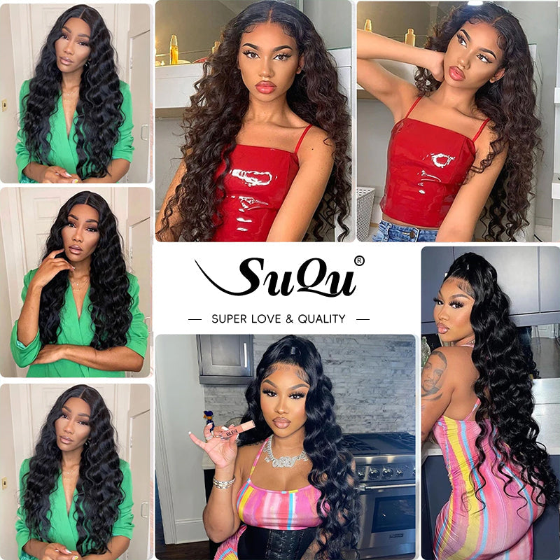 Buy 1 Get 1 Free |Loose Deep Wave Wig+Free Straight Bob Wig | Frontal/ Closure Wig