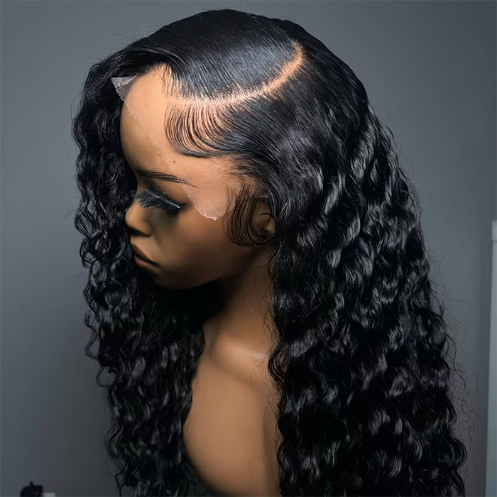 Real Show | Deep Wave Wig | Frontal/Closure Transparent Lace Glueless (14-32'')