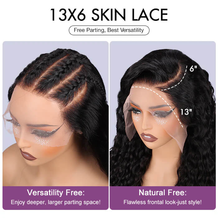 Buy 1 Get 1 Free | Deep Wave Wig+Free Straight Bob Wig | Frontal/ Closure Wig