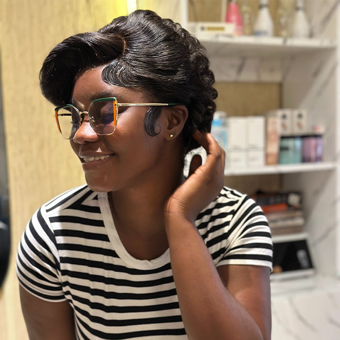 Real Review | Pre-cut Lace Frontal 8''Pixie Curly Wig