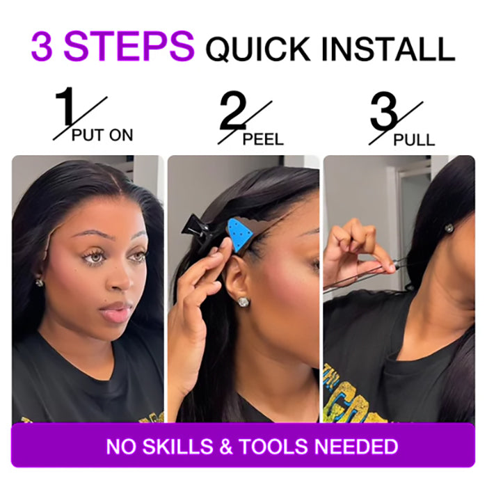 Drawstring Pull Go Wig | Frontal Body Wave Wig