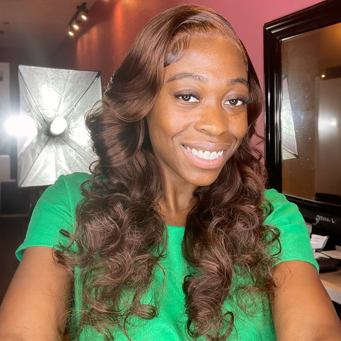 Real Review | Closure/Frontal Wig Brown Body Wave Wig(16''-24'')
