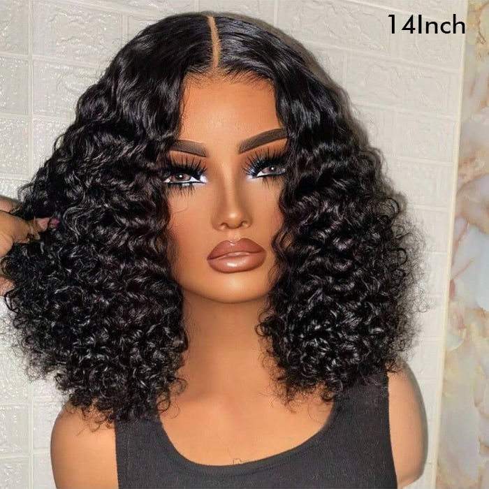 Real Show | Curly Bob Wig |  Frontal/Closure HD Lace Glueless (8-16'')