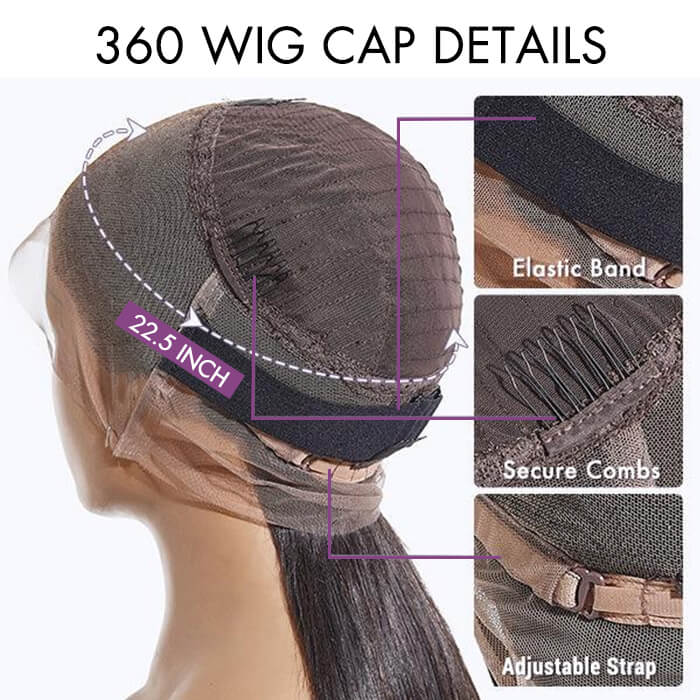 Real Show | Straight Wig | 360 Lace Full Frontal HD Lace  (12-30'')