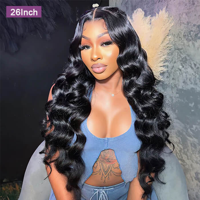 Loose Deep Wave Wig 2x6 5x5 Lace Closure Wig Transparent Lace Wigs For Women