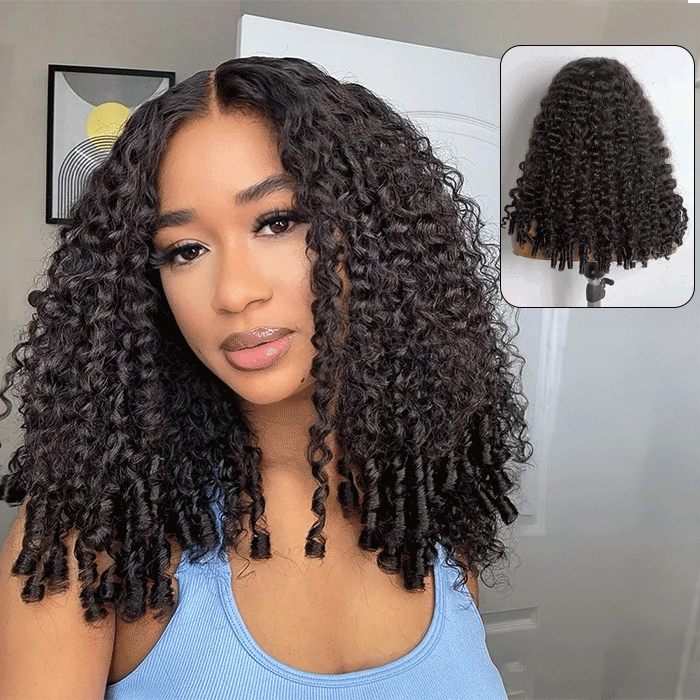 18 Inch Super Double Drawn Burmese Curly Wig | Frontal 13x4 Lace Or Glueless