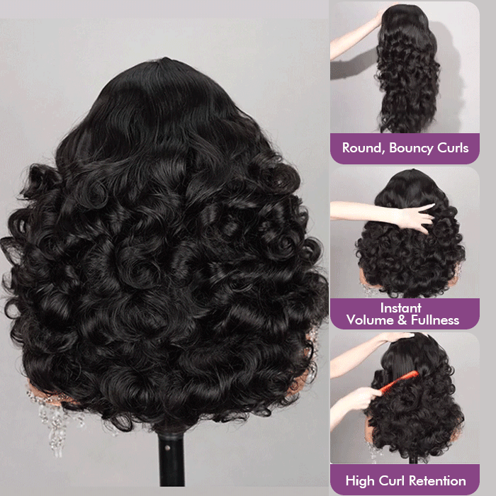 Real Show | Bouncy Wavy Egg Curl Wig | Frontal/Closure HD Lace Or Glueless (14-32'')