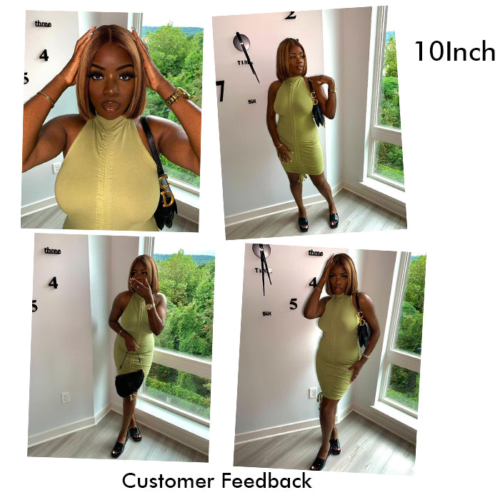 Real Show | P4/27 Highlight Wig | Straight Bob | Frontal/Closure Glueless (8-12'')